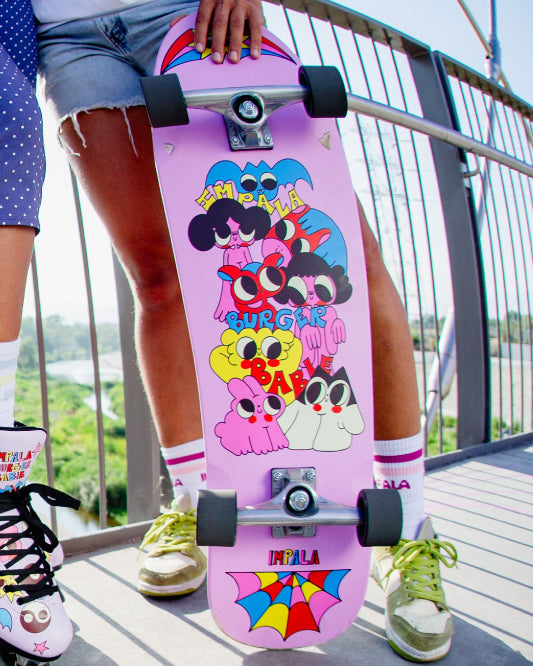 Skateboard Impala Latis Cruiser 31.5 - Édition Limitée 'Art Baby Girl' - Complet Neuf