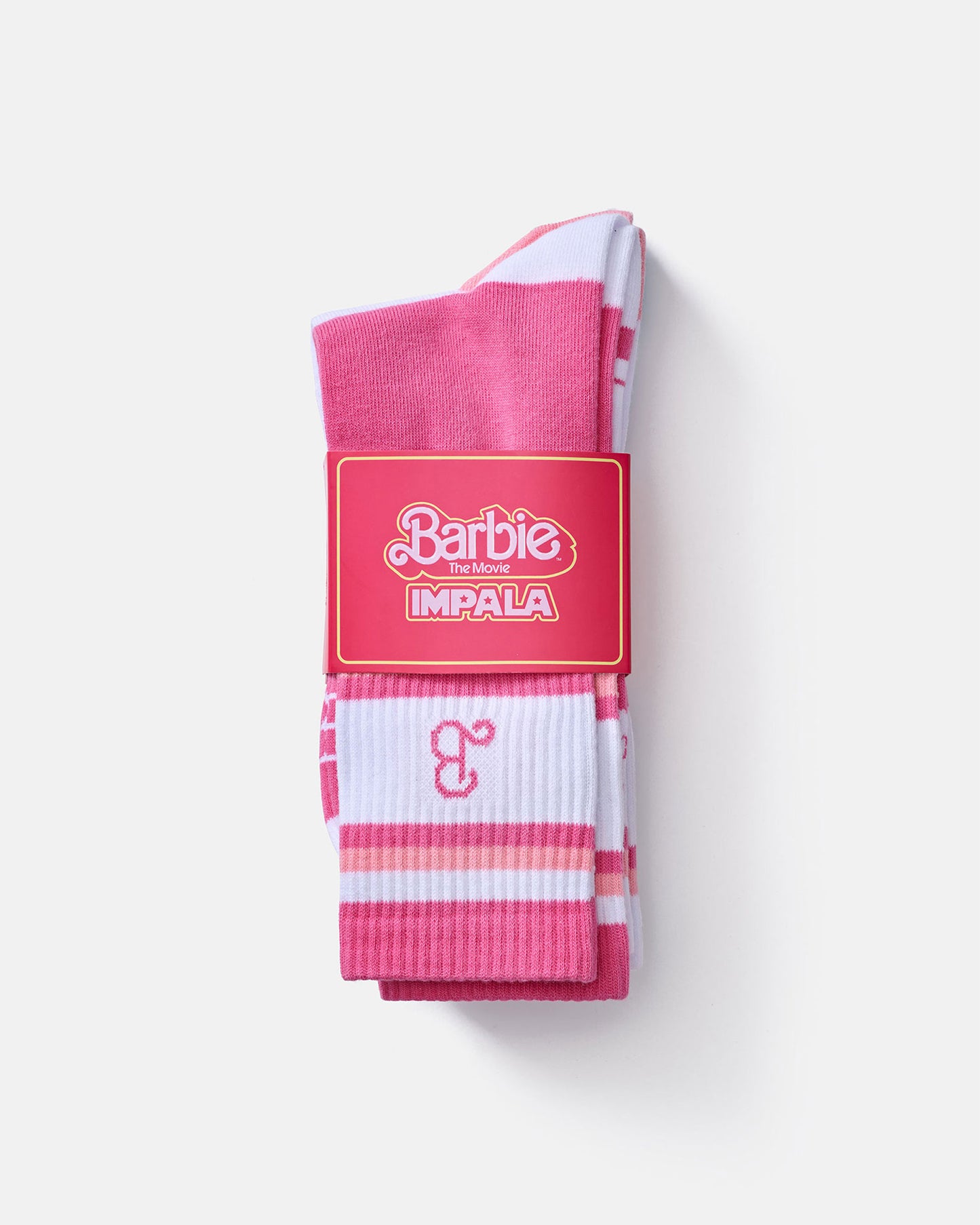 Packaging of the Impala Barbie Sock 3pk - Barbie Bright Yellow