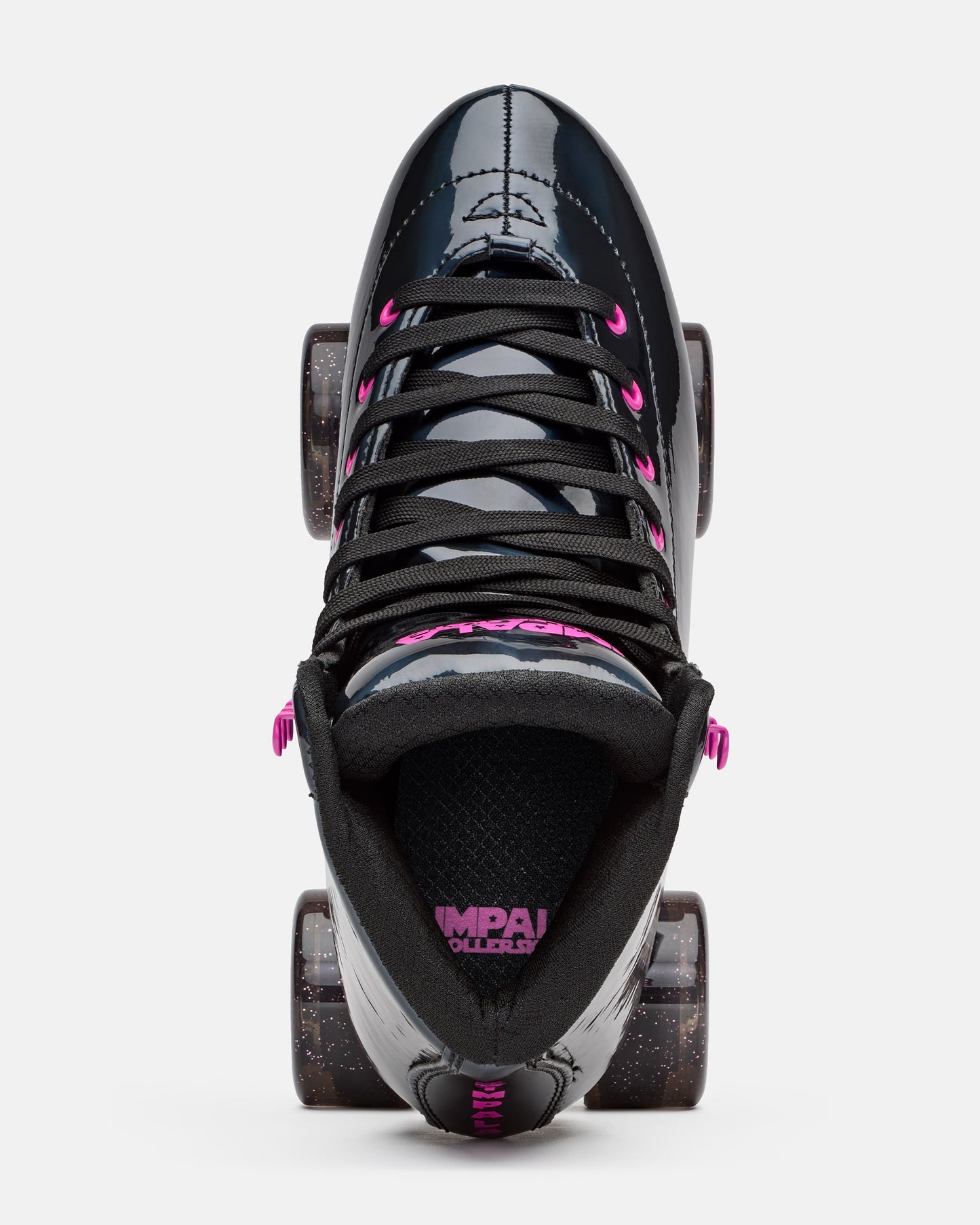 Aerial view of the Impala Quad Skate - Black Holographic