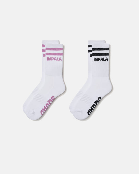 Impala Squad Sock 2pk - White