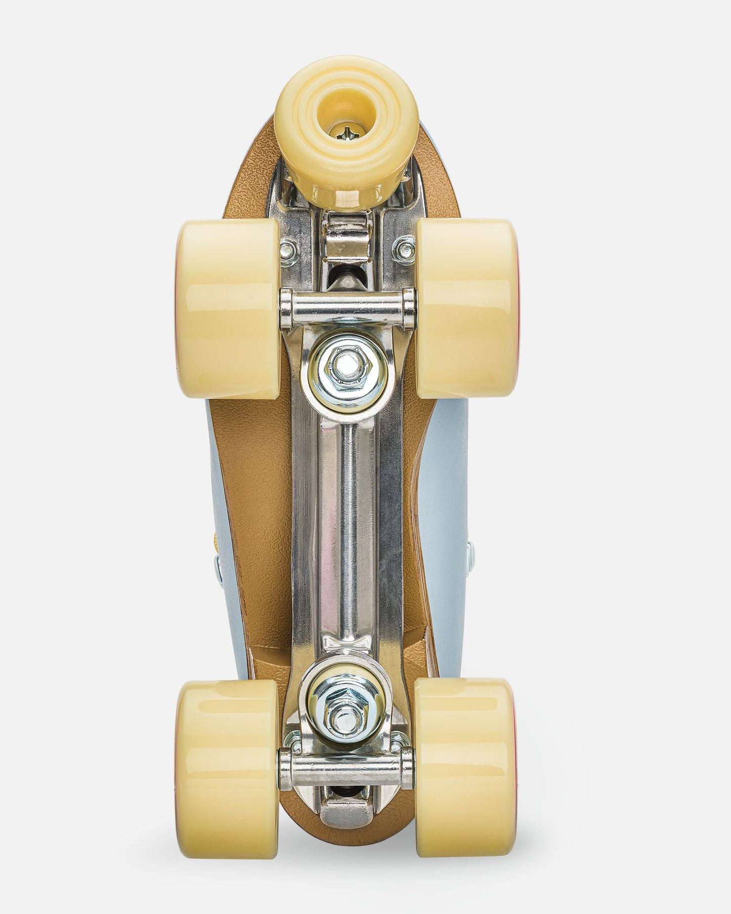 Bottom view of Impala Quad Skate - Sky Blue/Yellow