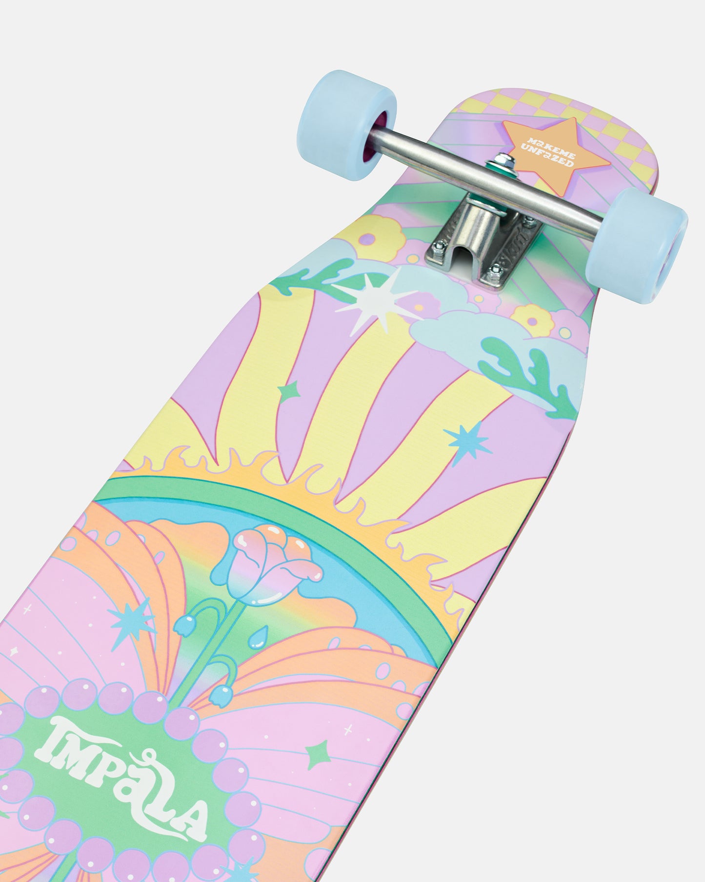 Bottom detailing of Impala Muse Dancing Longboard - MakeMe Unfazed