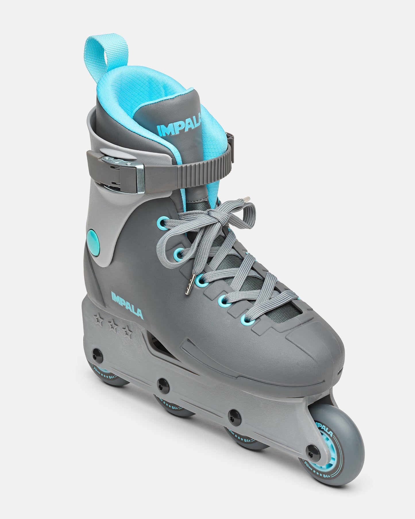 front angled Impala Lightspeed Inline Skate - Blue/Grey