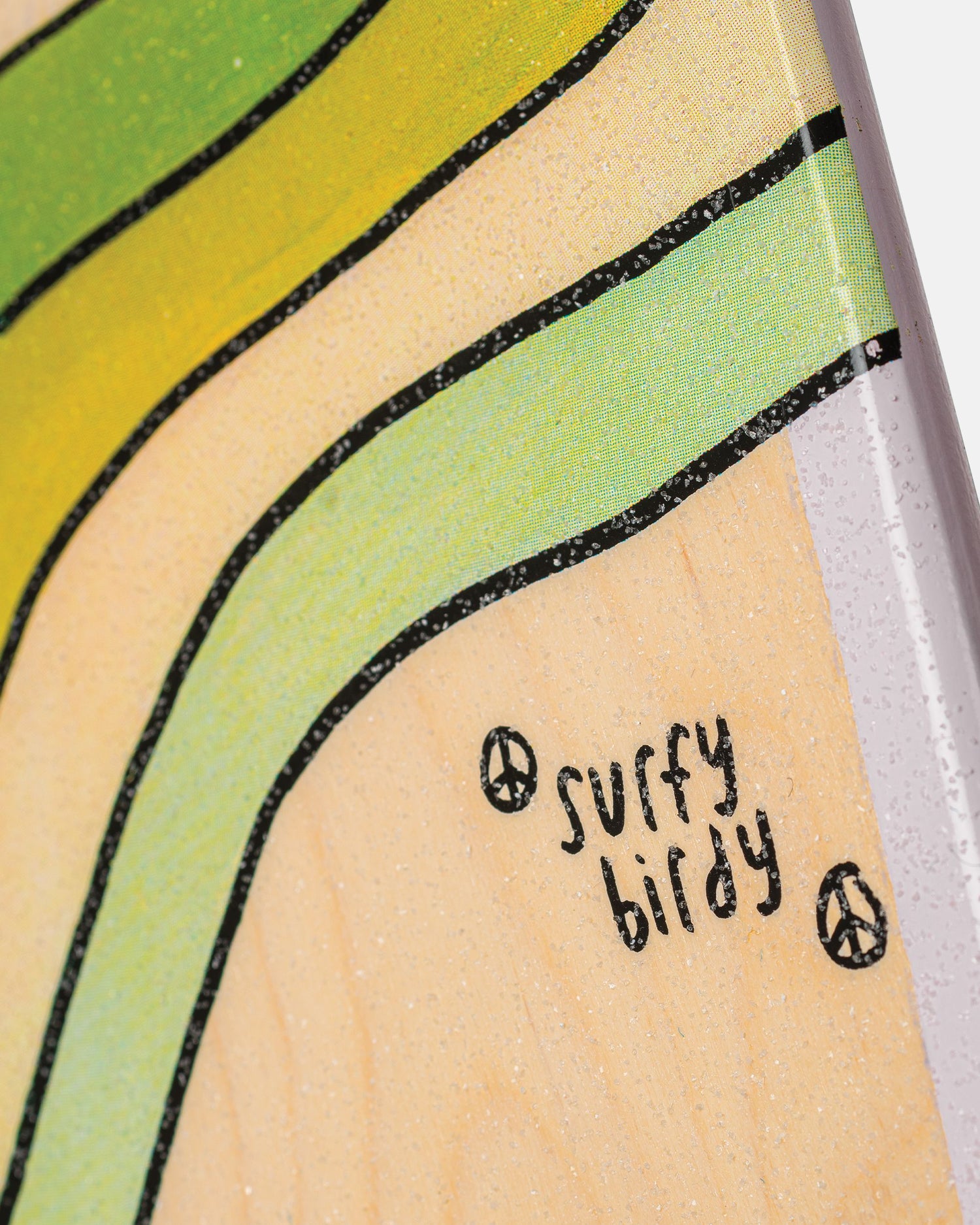 Grip tape detailing of Impala Jupiter Longboard - Birdy Floral