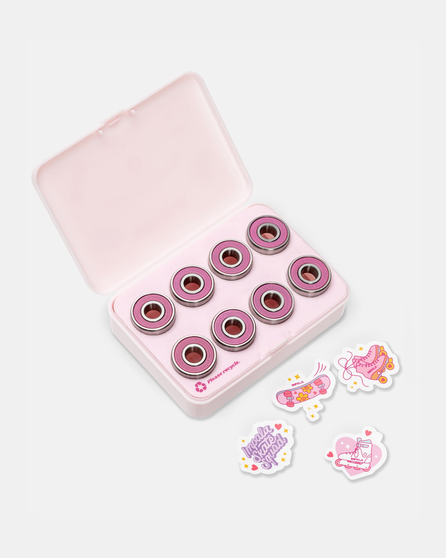 Impala Abec 7 Bearings Pack pink