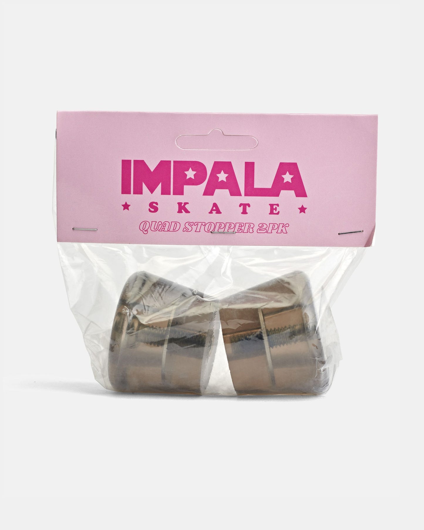 2 pack Transparent Black Impala Roller Skate Stoppers