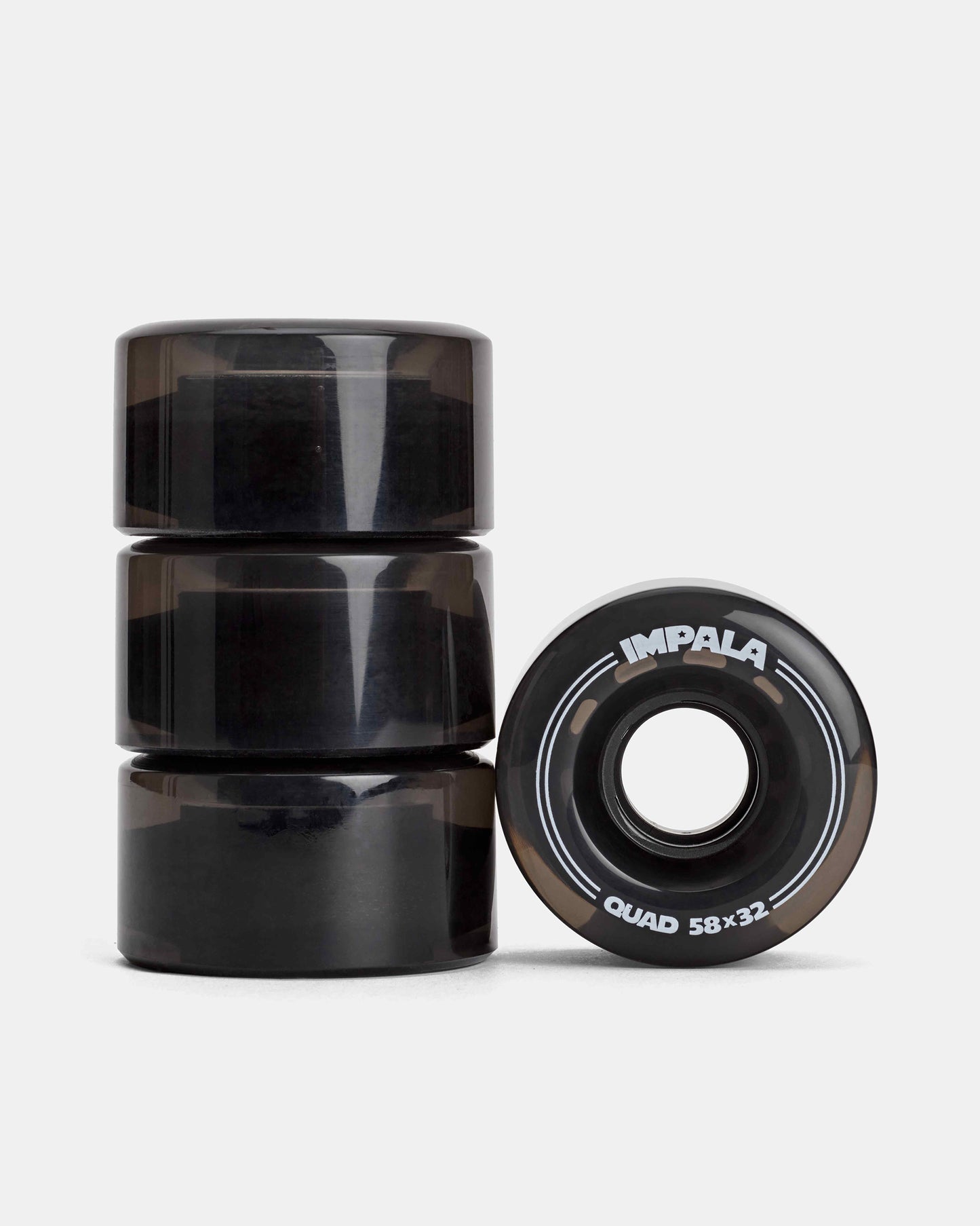Black transparent impala roller skate wheels