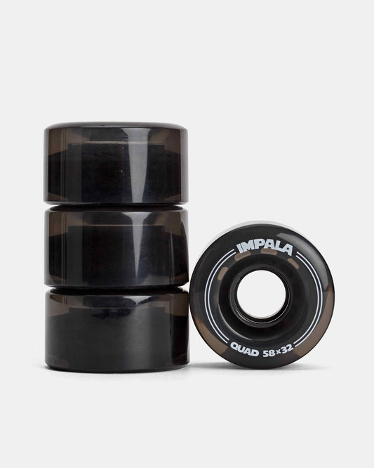 Black transparent impala roller skate wheels