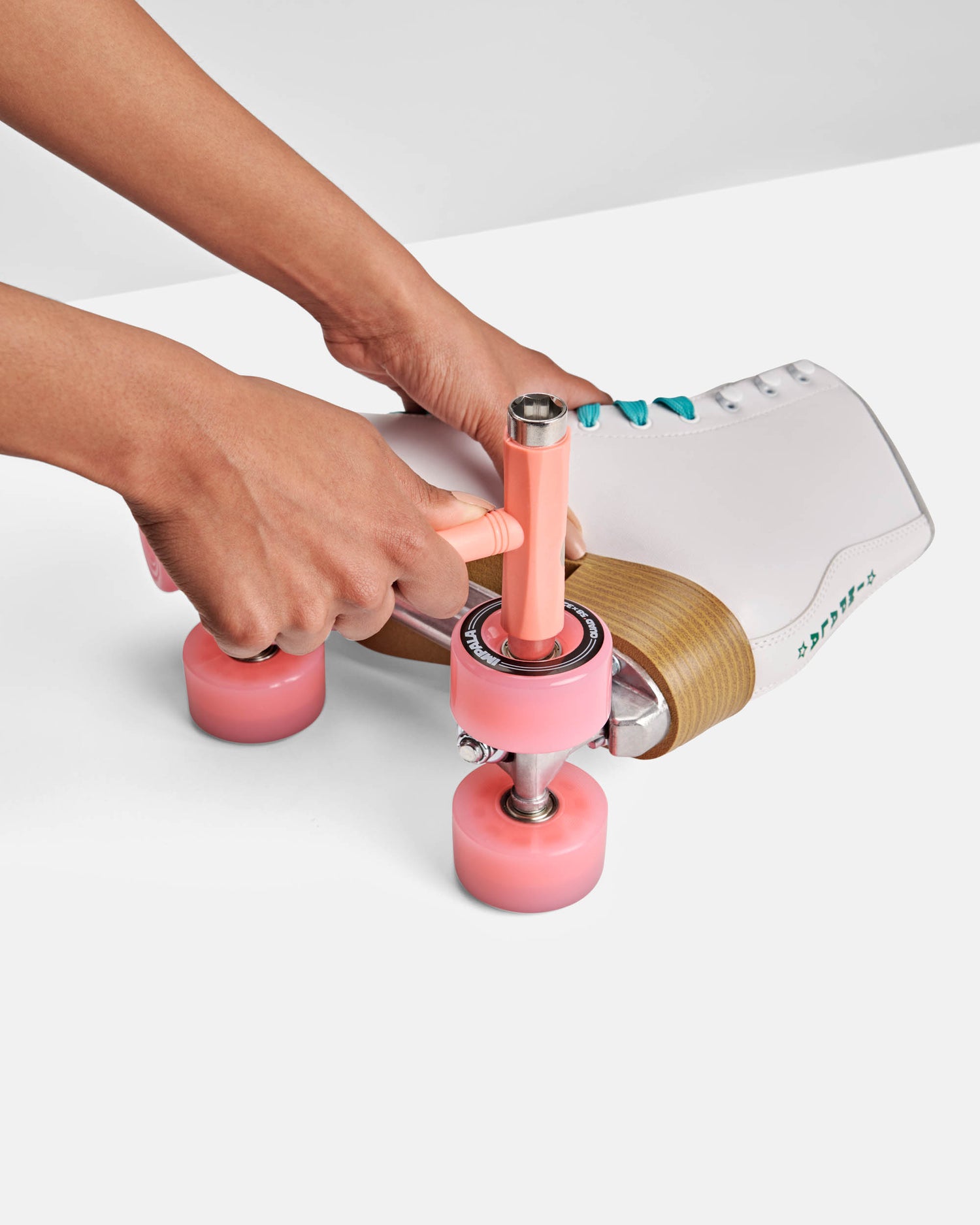 installing Pink impala roller skate wheels