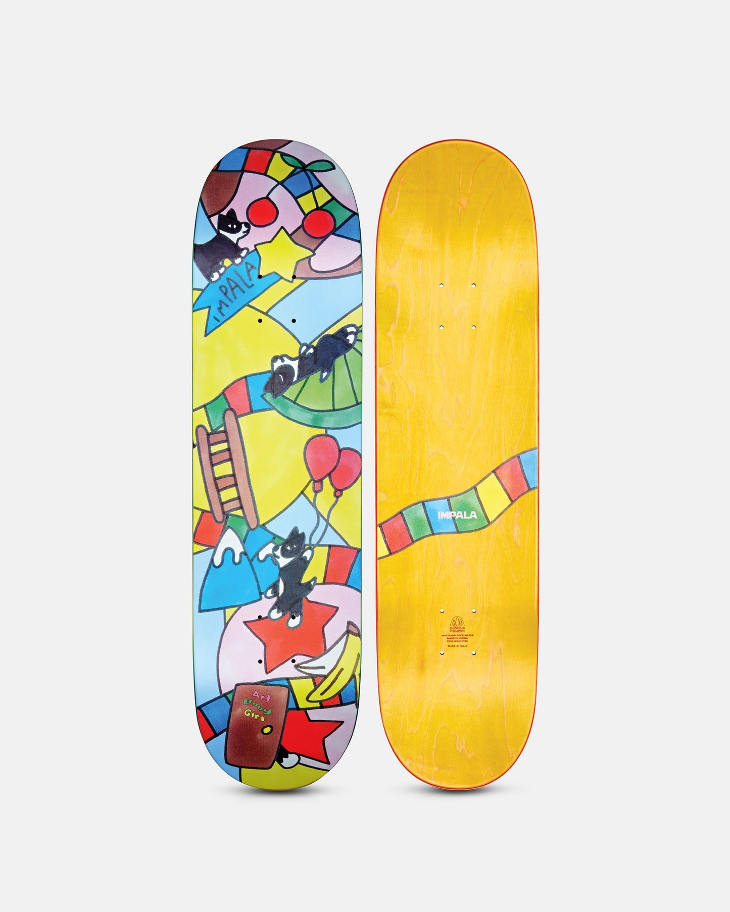 Top and bottom of Impala Serpens Deck - Art Baby Girl