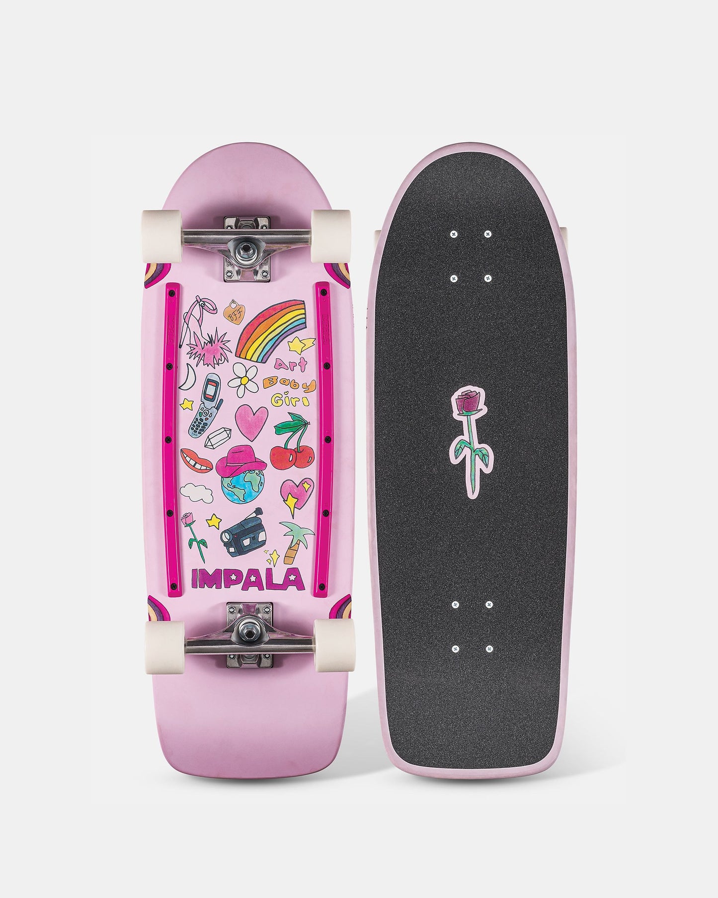 Top and bottom of Impala Latis Cruiserboard - Art Baby Girl