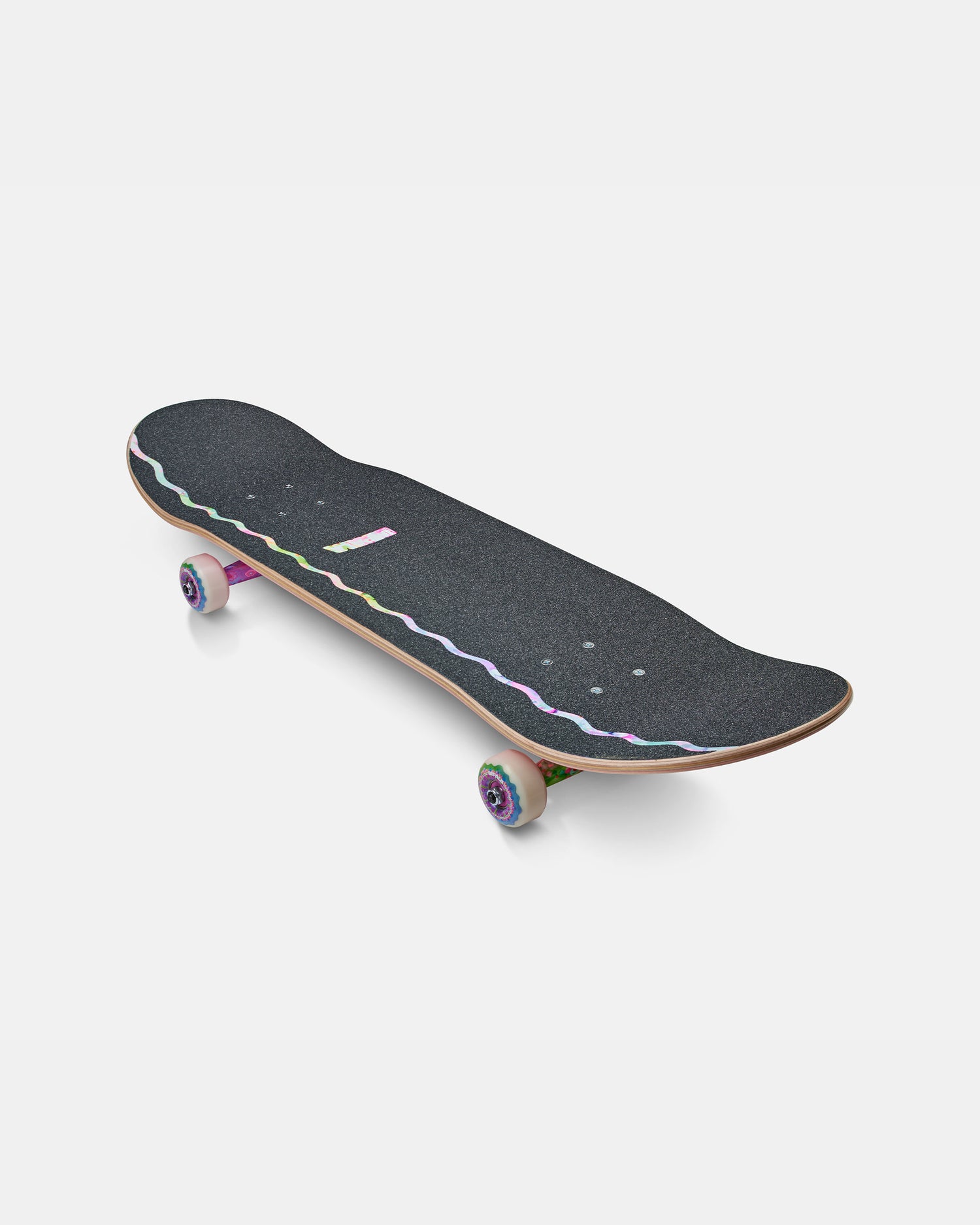 Front angled of Pip and Pop Skateboard - Candy Mountain