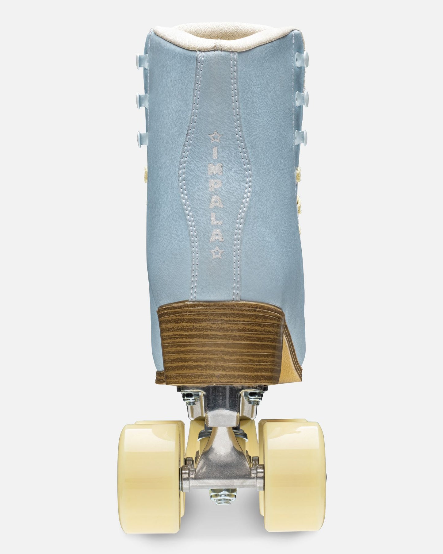 Back detailing of Impala Quad Skate - Sky Blue/Yellow
