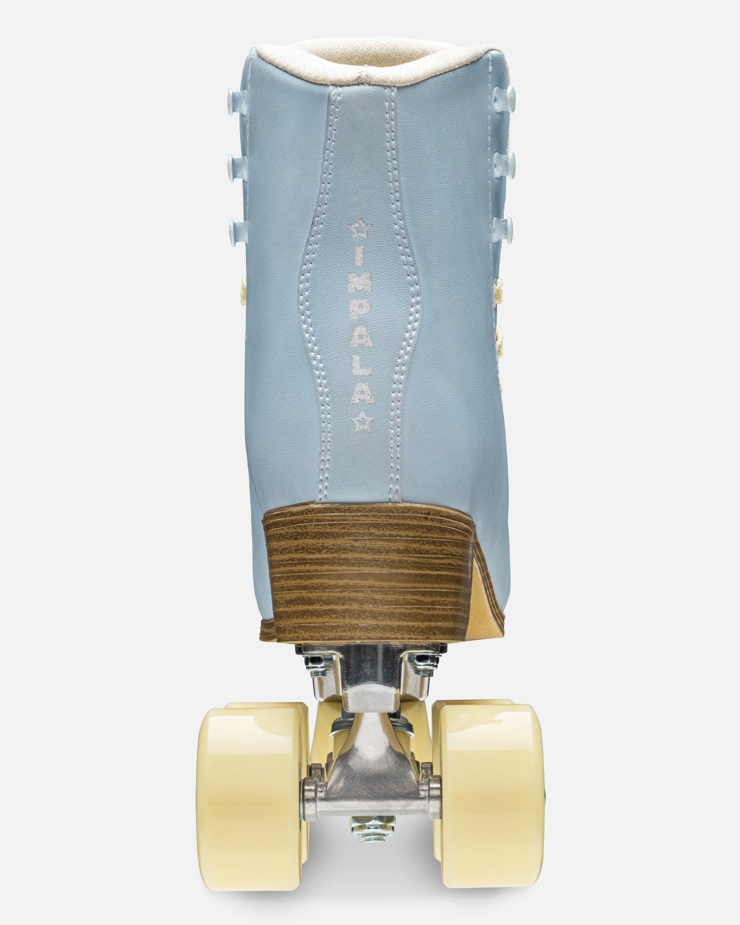Back detailing of Impala Quad Skate - Sky Blue/Yellow