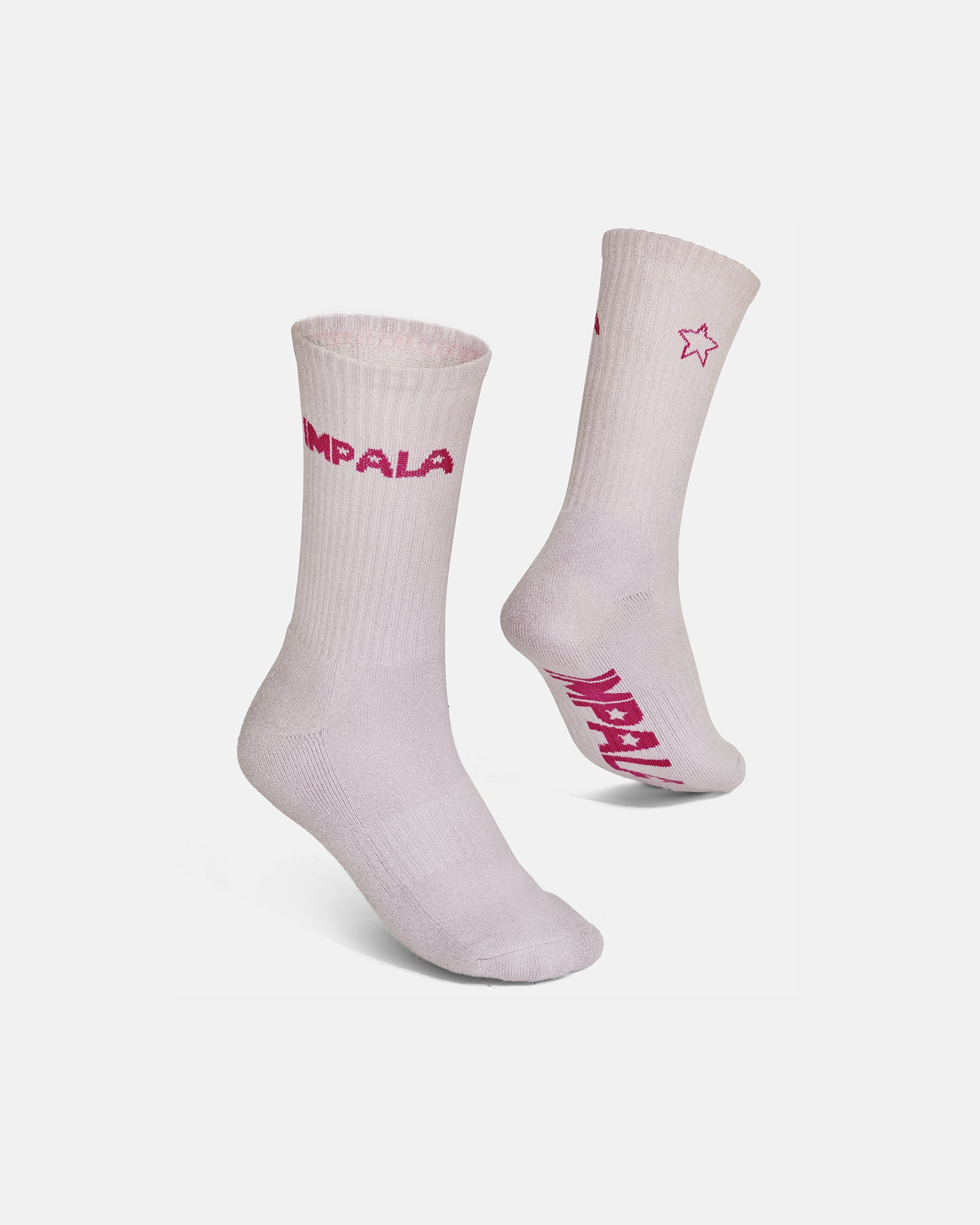 On foot pink Impala Sparkle Glittery Skate Sock Pack