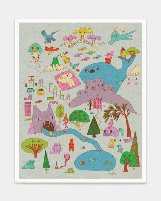 Impala Burger Babie Print - Radical Hill