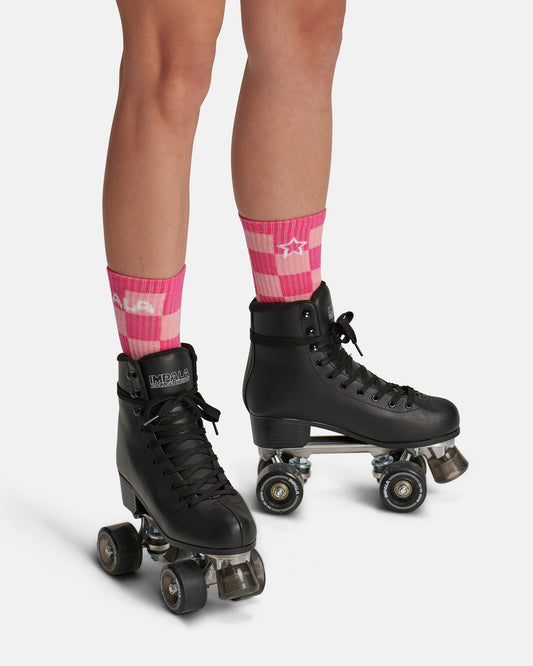 On feet Impala Skate Sock 3pk - Check. 