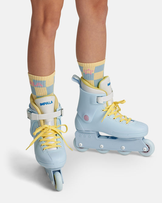 On feet Impala Skate Sock 3pk - Check.