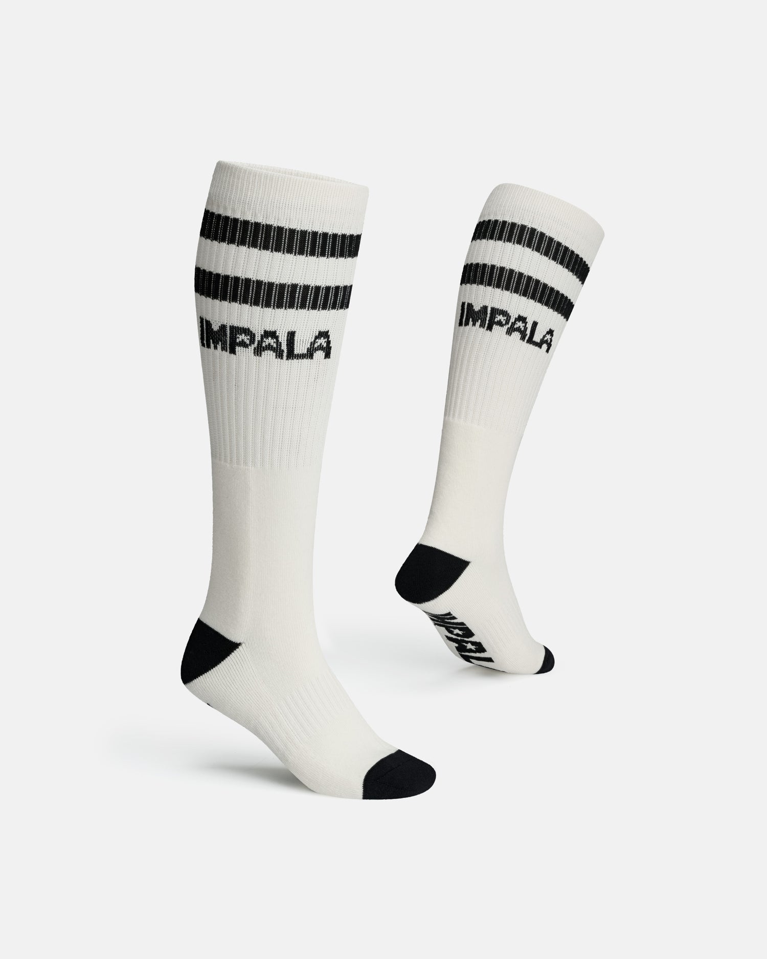 Impala High Stripe Sock 2pk - Black/Creme