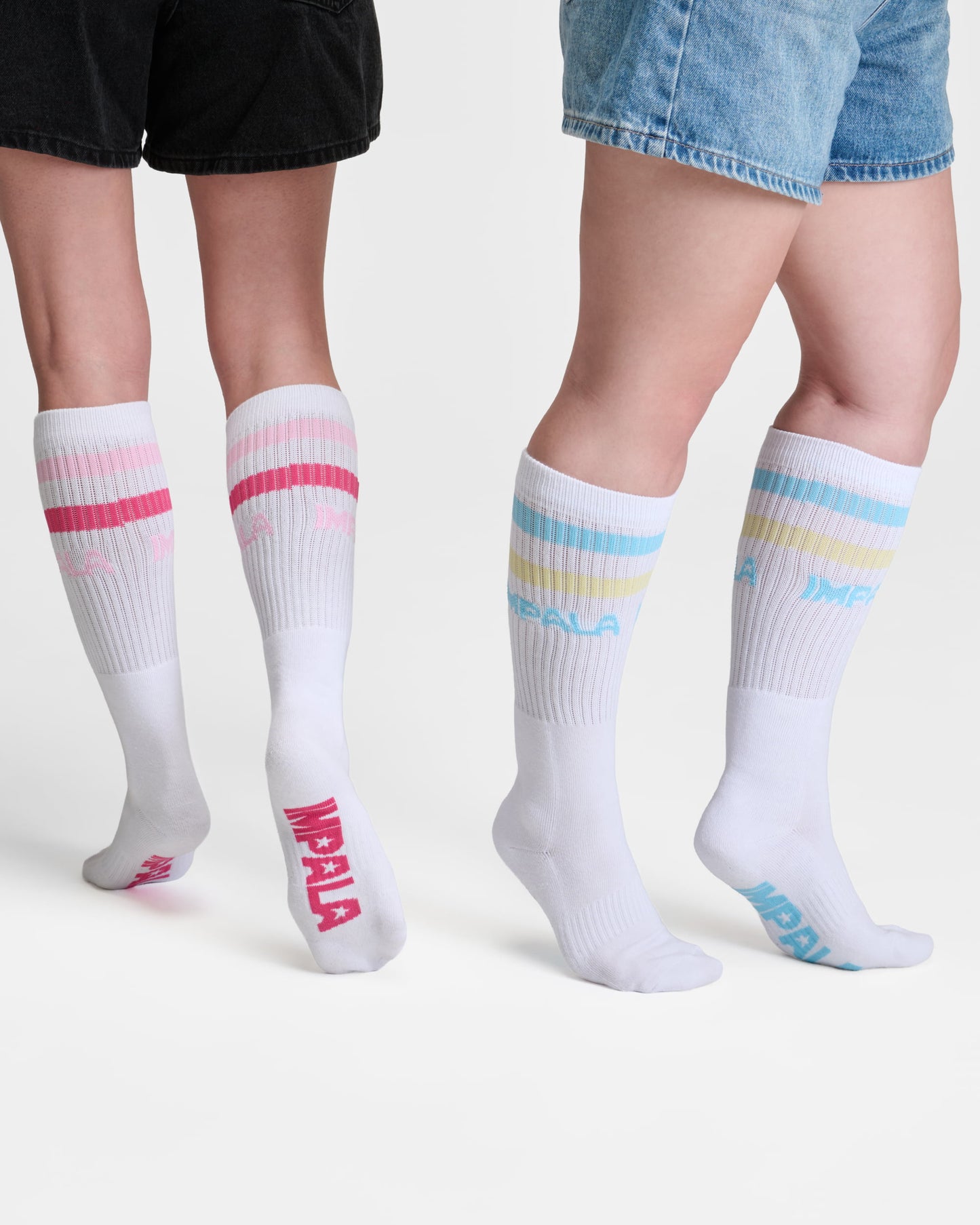 Impala High Stripe Sock 2pk - Pastel