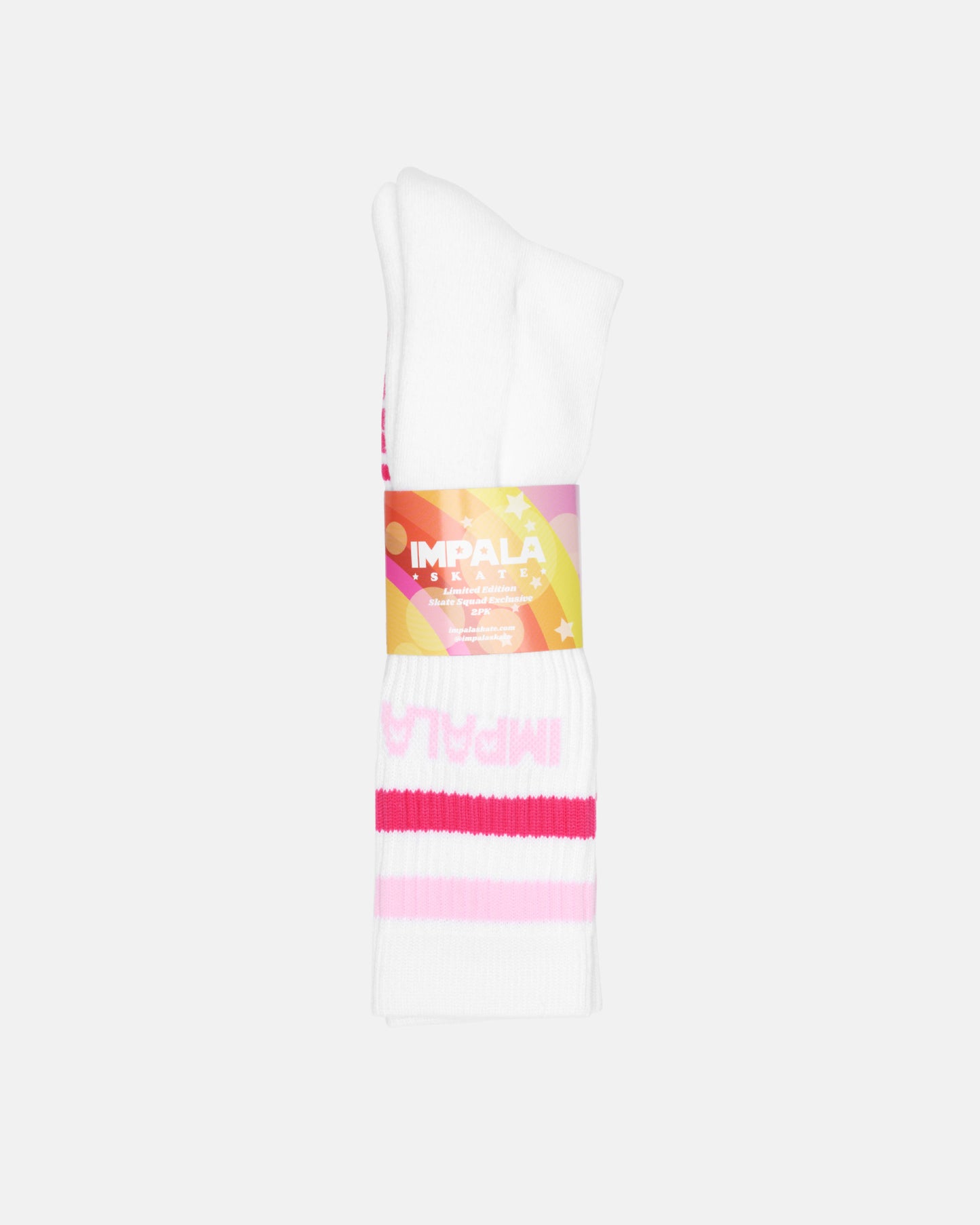 Impala High Stripe Sock 2pk - Pastel