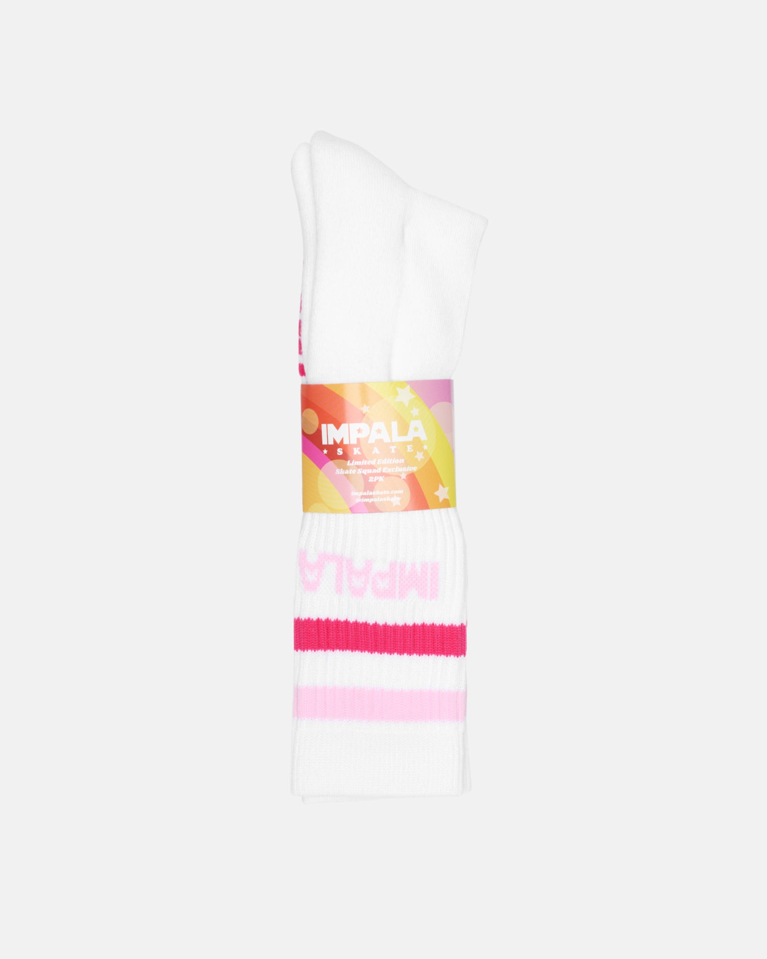 Impala High Stripe Sock 2pk - Pastel