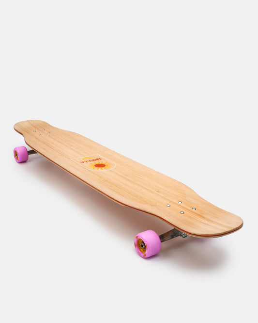 Angled top view of the Impala Muse Dancing Longboard - Soleil. 