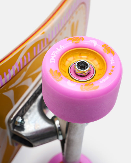 Close up shot of the Impala Muse Dancing Longboard - Soleil. 