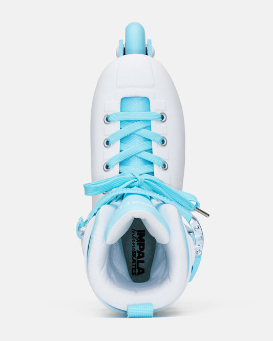 Aerial view of the Impala Lightspeed Inline Skate - White Ice. 