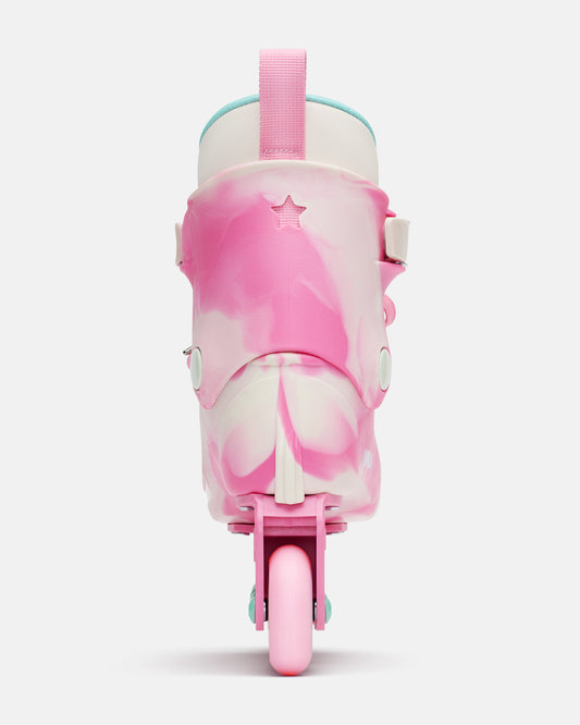 Back view of the Impala Lightspeed Inline Skate - Sherbet Swirl. 