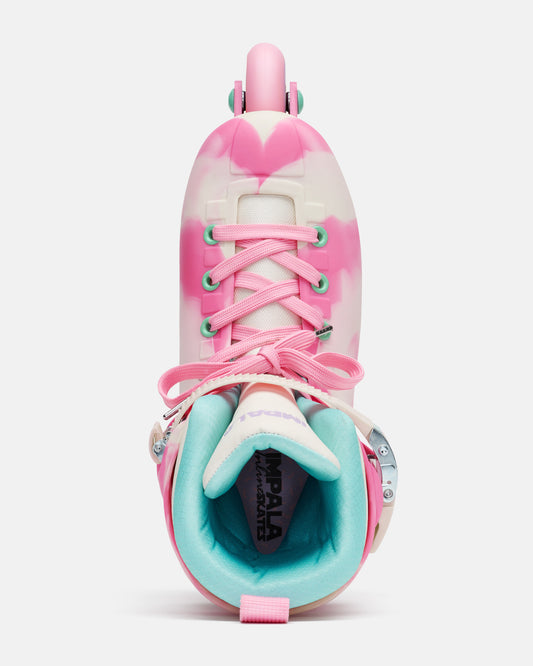 Aerial view of the Impala Lightspeed Inline Skate - Sherbet Swirl. 
