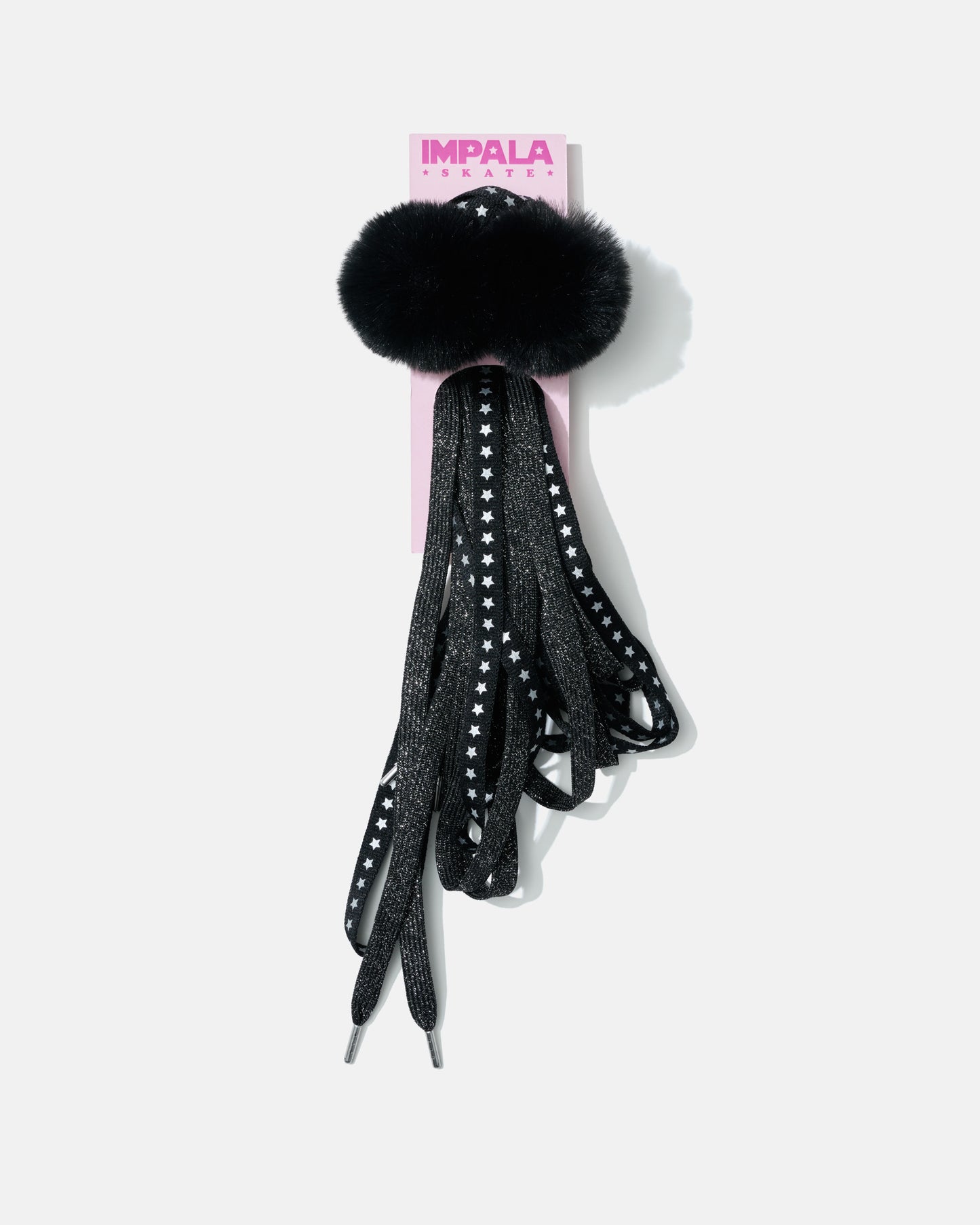Impala Lace Pom Pack - Black