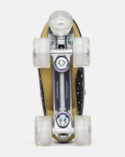 Bottom view of the Impala Quad Skate - Twinkle. 