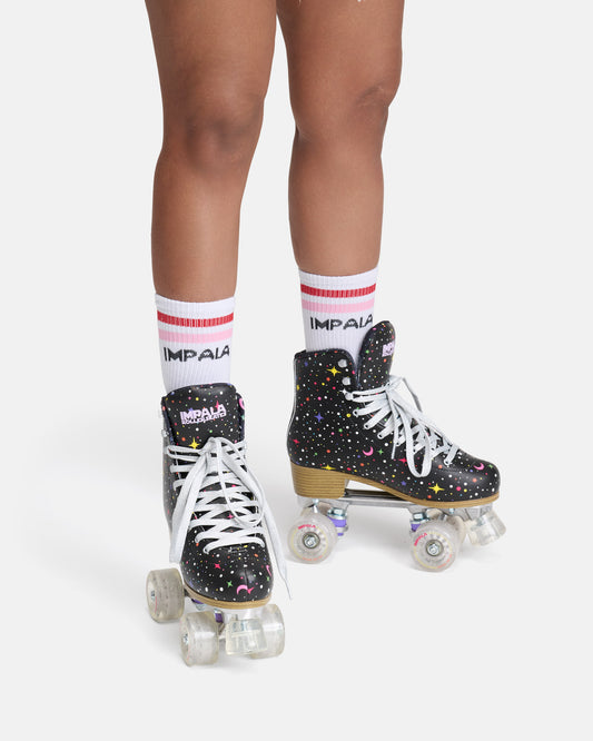 On body view of the Impala Quad Skate - Twinkle. 