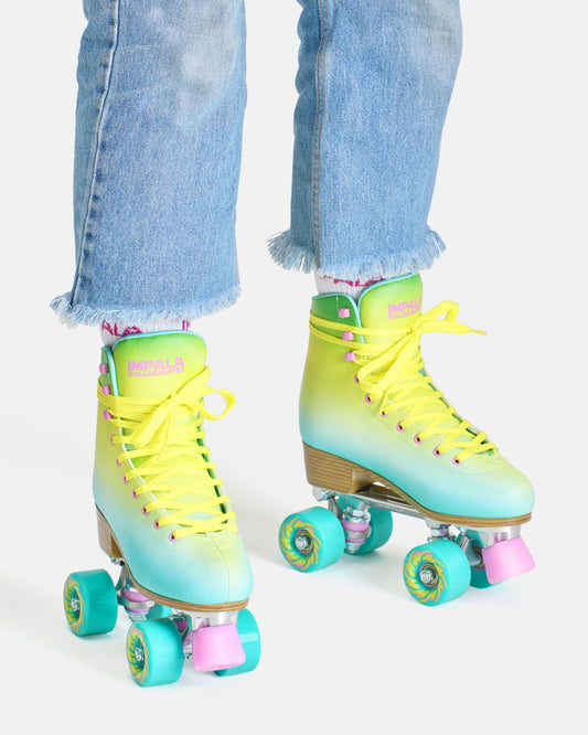 On body Impala Quad Skate - Lime Spritzer. 