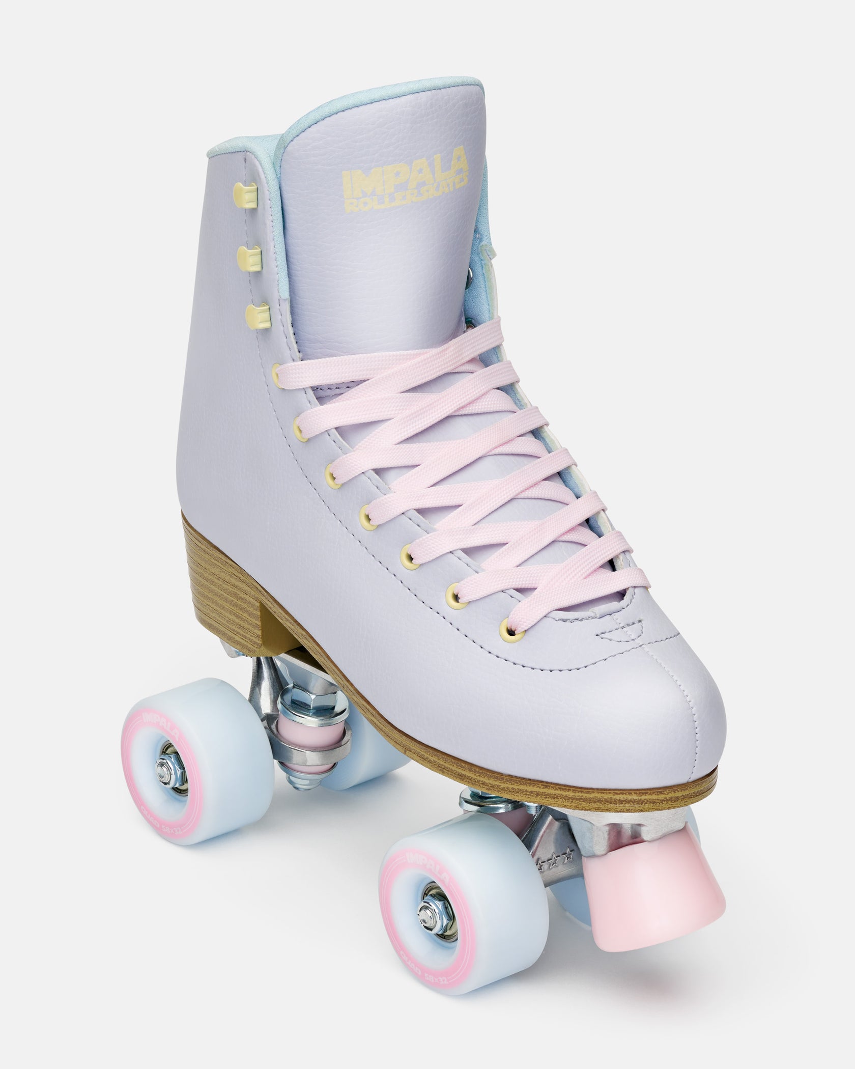 Impala Quad Roller Rolschaats in Roze Geruit