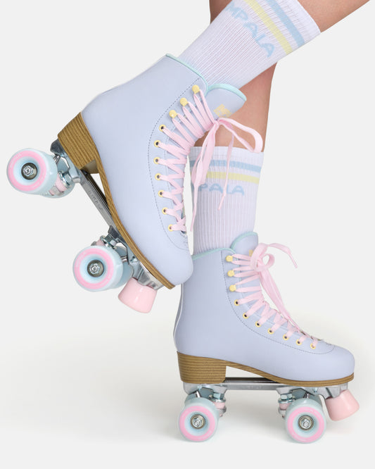 On body profile of Impala Quad Skate - Periwinkle. 