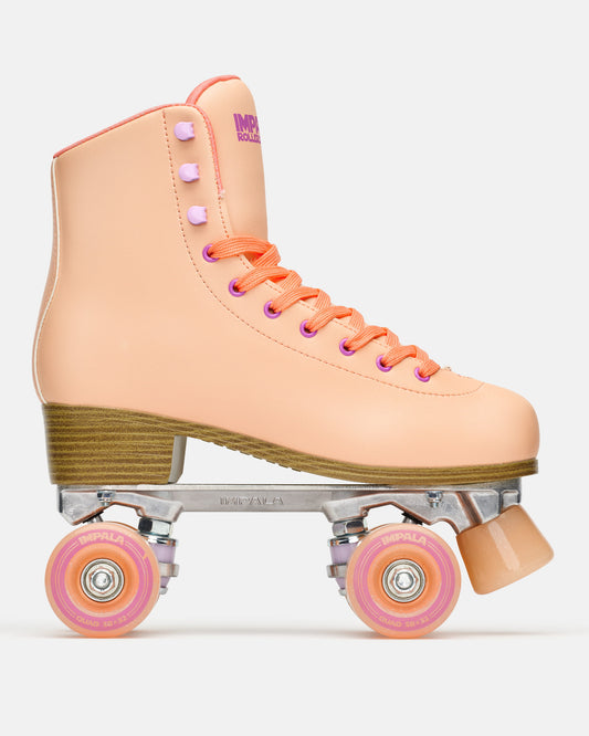 Profile of Impala Quad Skate - Apricot. 