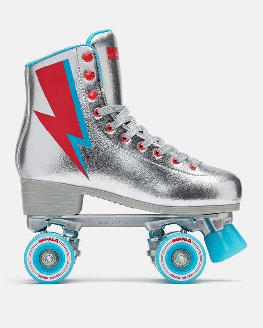 Alternate profile view of the Impala Quad Skate - Argentum. 