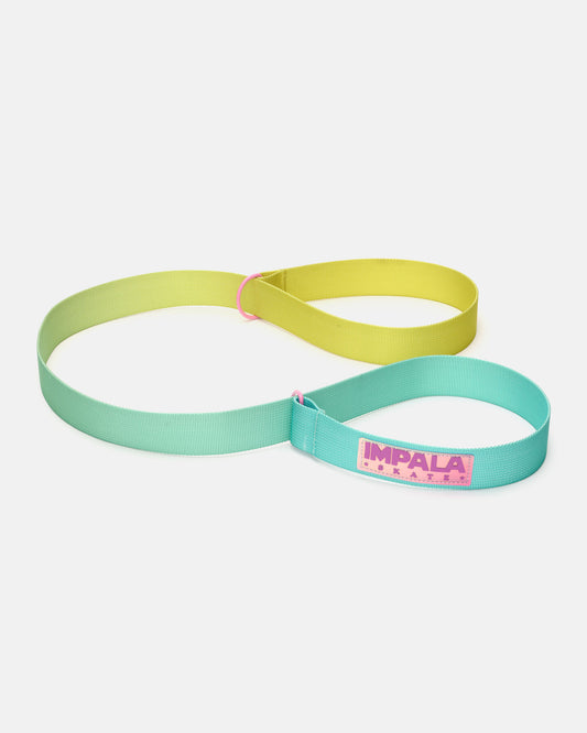 Product view of the Impala Skate Strap - Lime Spritzer. 