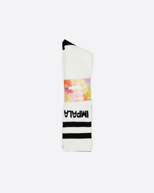 Impala High Stripe Sock 2pk - Black/Creme