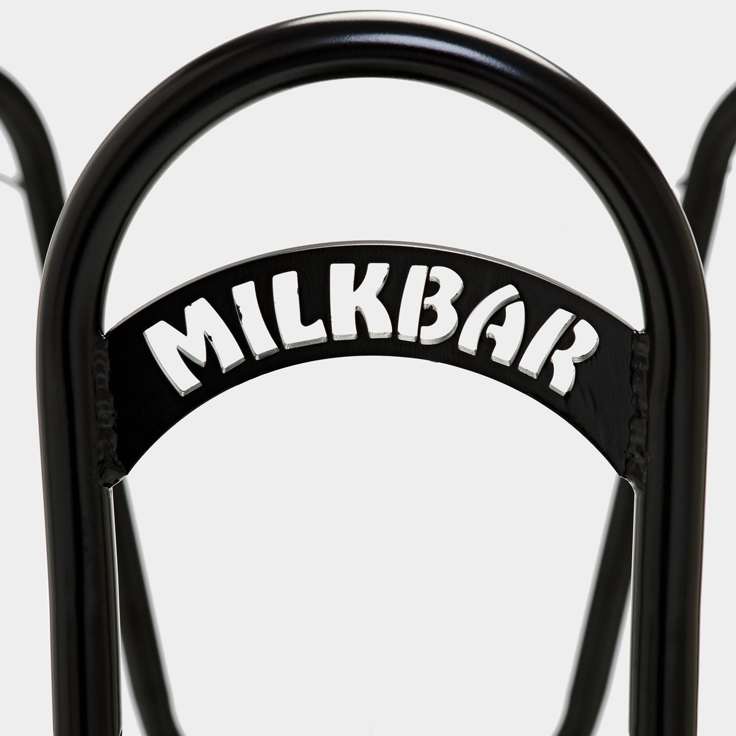 Back bar detailing of the Milkbar Bikes Sugar High 20" - Black Licorice