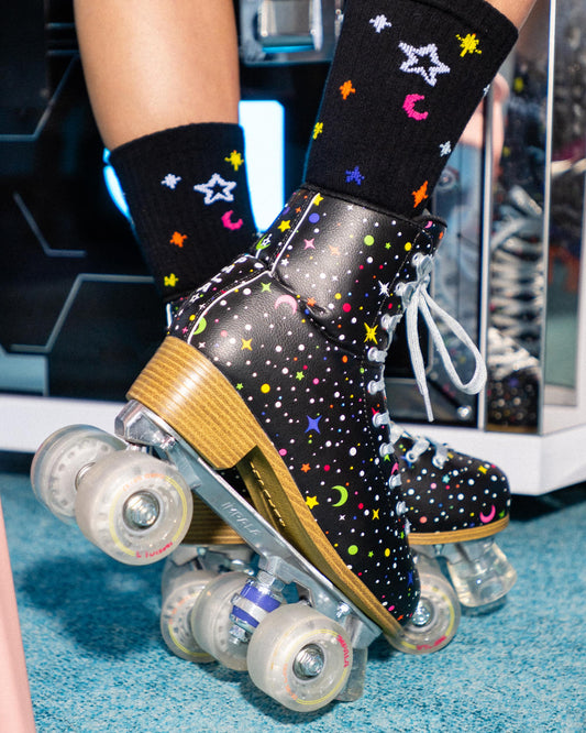 Lifestyle shot of the Impala Skate Sock 3pk - Twinkle.