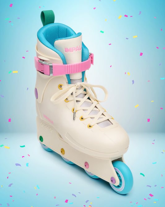 Studio image of the Impala Lightspeed Inline Skate - Sprinkle. 