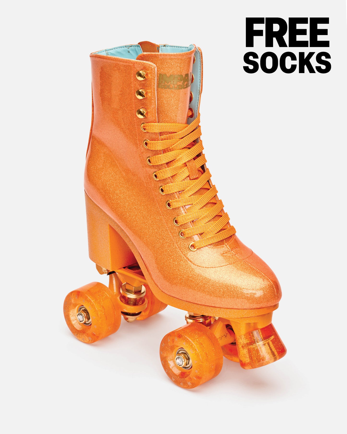 Impala Marawa High Heel Skate - Marawa Sparkle Orange