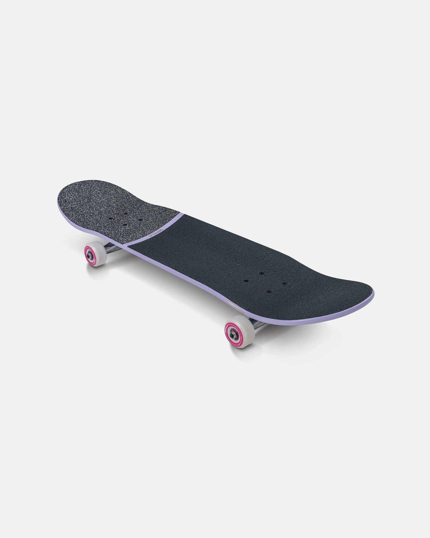 Front angled view of Impala Cosmos Skateboard - Purple
