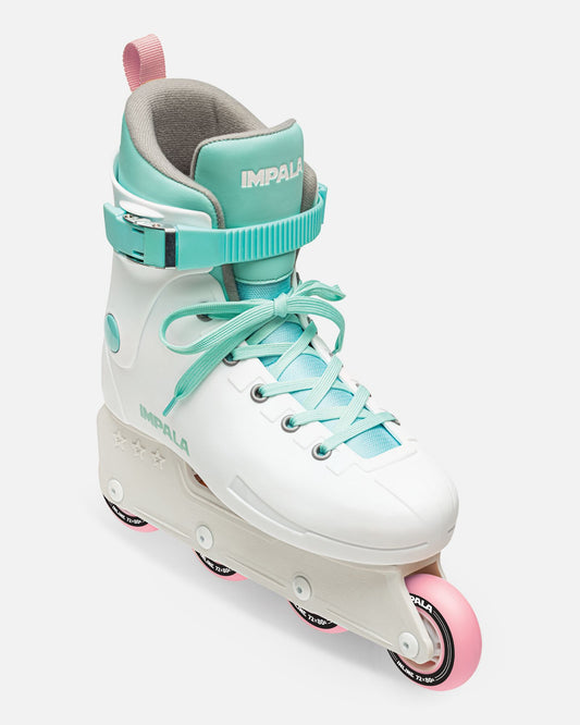 front angled of Impala Lightspeed Inline Skate - White