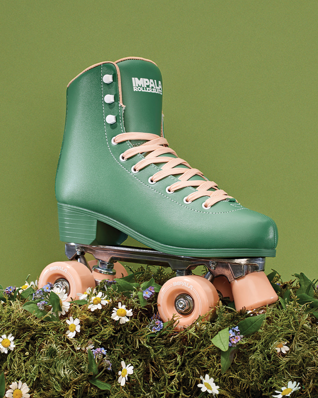 Green Roller Skates