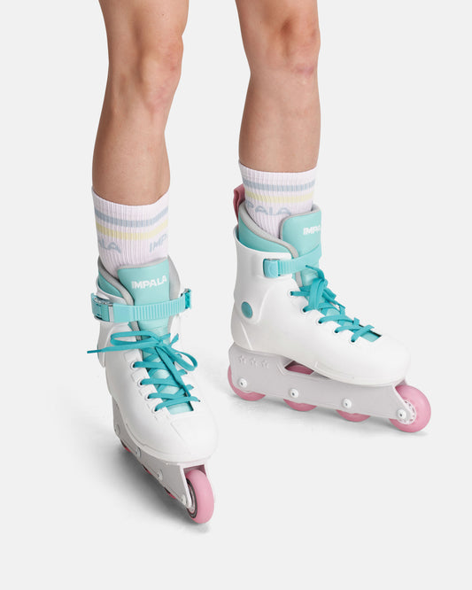 Impala Stripe Sock 3pk - Pastel with inlines
