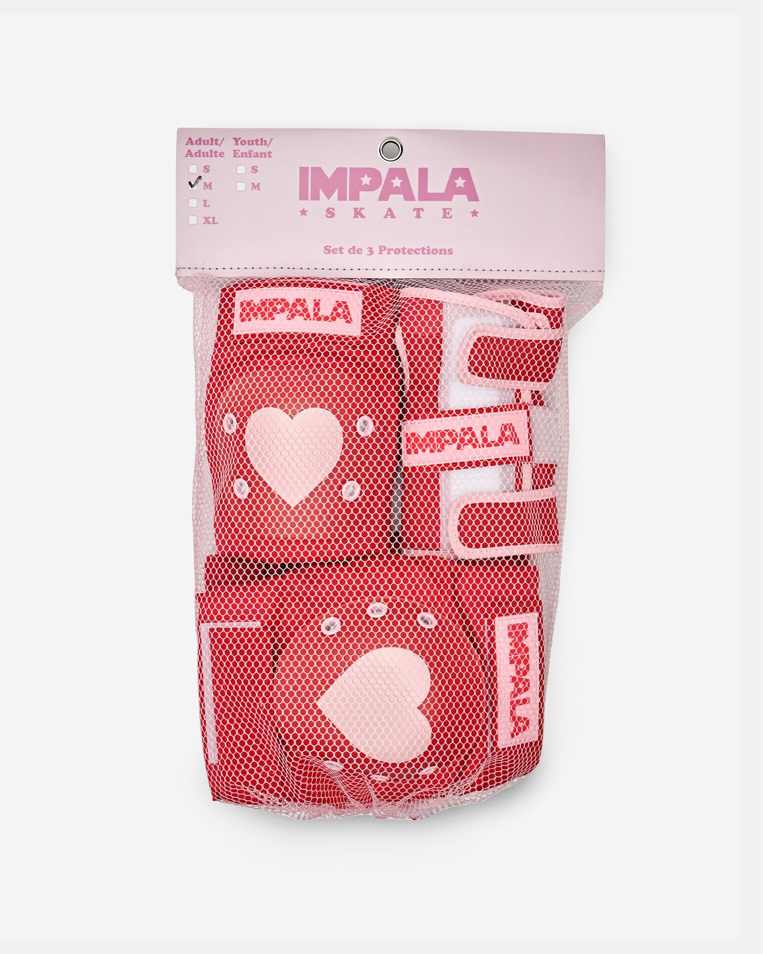 Packaging of Impala Protective Set - Red Hearts